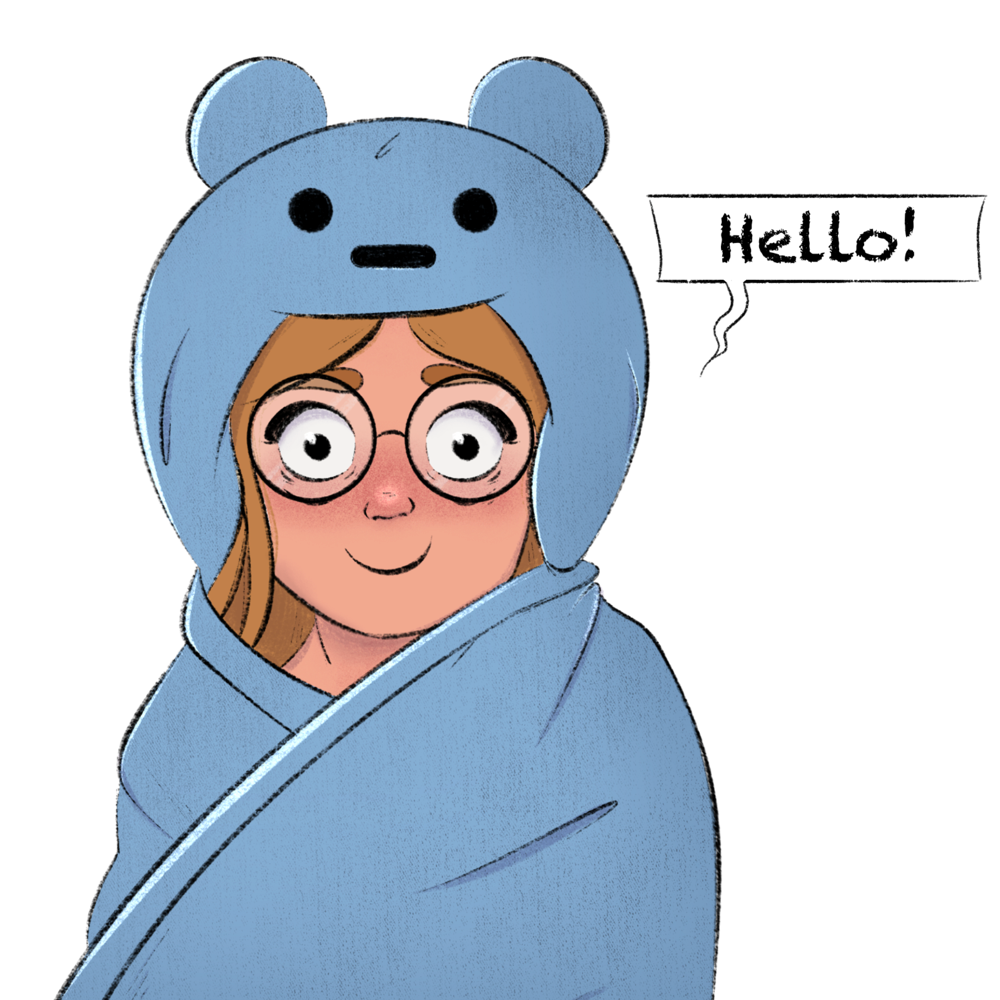 Illustration page contact hello