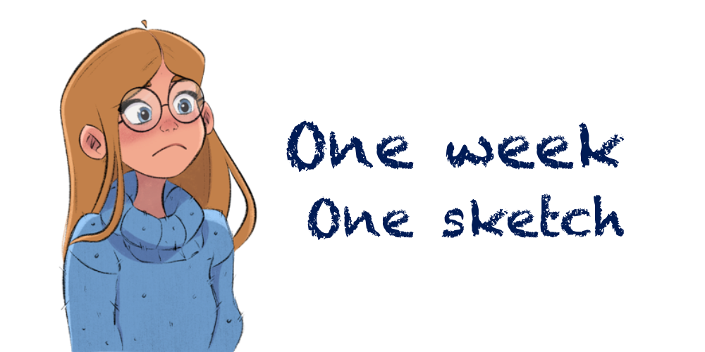 one week one sketch logo